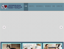 Tablet Screenshot of creedmoorroadanimalhospital.com
